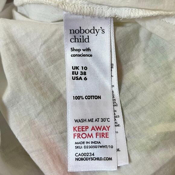 Nobody's Child Isla Fruit Print Midaxi Dress Puff Sleeve Novelty Colorful Size 6 - Picture 10 of 16